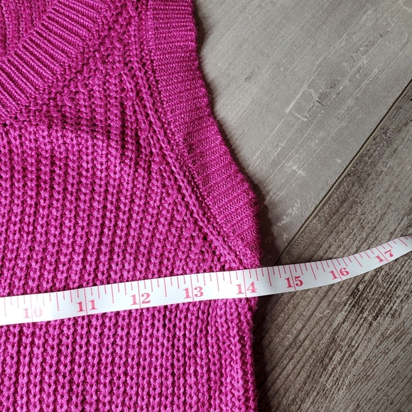Fuchsia Pink Women's Size Small Sweater Dress Sleeveless Size Small NWOT - Picture 3 of 14